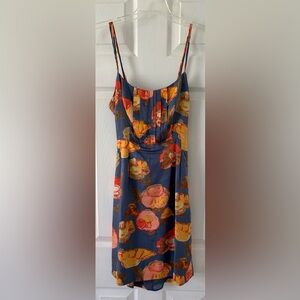 Maeve Blue Floral Spaghetti Strap Dress